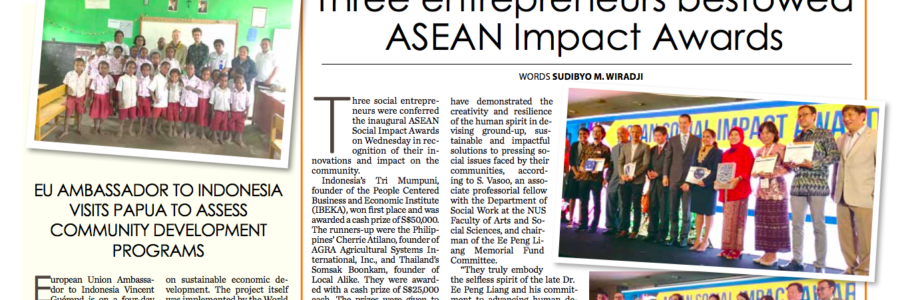 20180323_JakartaPost<br/><h6>Three entrepreneurs bestowed ASEAN Impact Awards</h6>